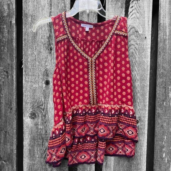 Patrons of Peace Tops - Patrons Of Peace Boho Top Sz Small